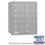 Salsbury Industries 3612ARP 4B+ Horizontal Mailbox - 12 B Doors - Aluminum - Rear Loading - Private Access