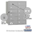 Salsbury Industries 3612ARU 4B+ Horizontal Mailbox - 12 B Doors - Aluminum - Rear Loading - USPS Access