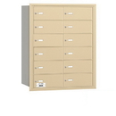 Salsbury Industries 3612SRP 4B+ Horizontal Mailbox - 12 B Doors - Sandstone - Rear Loading - Private Access