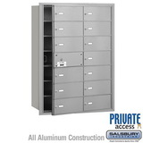 Salsbury Industries 4B+ Horizontal Mailbox (Includes Master Commercial Lock) - 14 B Doors (13 usable) - Front Loading - Private Access