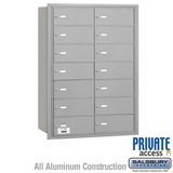 Salsbury Industries 4B+ Horizontal Mailbox - 14 B Doors - Rear Loading - Private Access
