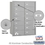 Salsbury Industries 3614ARU 4B+ Horizontal Mailbox - 14 B Doors - Aluminum - Rear Loading - USPS Access