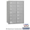 Salsbury Industries 3614ARU 4B+ Horizontal Mailbox - 14 B Doors - Aluminum - Rear Loading - USPS Access