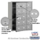 Salsbury Industries 3615AFU 4B+ Horizontal Mailbox - 15 A Doors (14 usable) - Aluminum - Front Loading - USPS Access