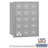 Salsbury Industries 4B+ Horizontal Mailbox - 15 A Doors - Rear Loading - USPS Access