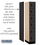 Salsbury Industries 36161BLK 12" Wide Six Tier Box Style Designer Wood Locker - 1 Wide - 6 Feet High - 21 Inches Deep - Black