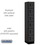 Salsbury Industries 36168BLK 12" Wide Six Tier Box Style Designer Wood Locker - 1 Wide - 6 Feet High - 18 Inches Deep - Black