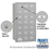 Salsbury Industries 3621ARP 4B+ Horizontal Mailbox - 21 A Doors - Aluminum - Rear Loading - Private Access