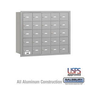 Salsbury Industries 4B+ Horizontal Mailbox - 25 A Doors - Rear Loading - USPS Access