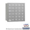 Salsbury Industries 3630ARU 4B+ Horizontal Mailbox - 30 A Doors - Aluminum - Rear Loading - USPS Access