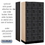 Salsbury Industries 36361BLK 12" Wide Six Tier Box Style Designer Wood Locker - 3 Wide - 6 Feet High - 21 Inches Deep - Black