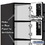 Salsbury Industries 36361BLK 12" Wide Six Tier Box Style Designer Wood Locker - 3 Wide - 6 Feet High - 21 Inches Deep - Black