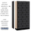 Salsbury Industries 36365BLK 12" Wide Six Tier Box Style Designer Wood Locker - 3 Wide - 6 Feet High - 15 Inches Deep - Black
