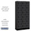 Salsbury Industries 36365BLK 12" Wide Six Tier Box Style Designer Wood Locker - 3 Wide - 6 Feet High - 15 Inches Deep - Black