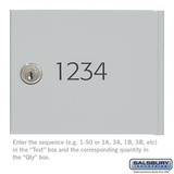 Salsbury Industries 3674ALM Custom Door Engraving - Black Filled - for Aluminum 4B+ Horizontal Mailbox Door-Door NOT included (only engrave no mail box)