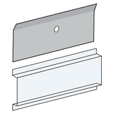 Salsbury Industries 3697 Card Holder - Clear Plastic - for 4B+ Horizontal Mailbox Door
