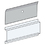 Salsbury Industries 3697 Card Holder - Clear Plastic - for 4B+ Horizontal Mailbox Door