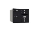 Salsbury Industries 3706D-05BRU Recessed Mounted 4C Horizontal Mailbox - 6 Door High Unit (23-1/2 Inches) - Double Column - 5 MB1 Doors / 1 PL5 - Black - Rear Loading - USPS Access
