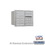 Salsbury Industries 3706D-09ARU 6 Door High Recessed Mounted 4C Horizontal Mailbox with 9 Doors in Aluminum with USPS Access - Rear Loading
