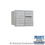 Salsbury Industries 3706D-10ARP 6 Door High Recessed Mounted 4C Horizontal Mailbox with 10 Doors in Aluminum with Private Access - Rear Loading