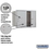Salsbury Industries 3706D-2PAFP 6 Door High Recessed Mounted 4C Horizontal Parcel Locker with 2 Parcel Lockers in Aluminum with Private Access - Front Loading