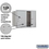 Salsbury Industries 3706D-2PAFU 6 Door High Recessed Mounted 4C Horizontal Parcel Locker with 2 Parcel Lockers in Aluminum with USPS Access - Front Loading