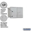 Salsbury Industries 3706D-2PARP 6 Door High Recessed Mounted 4C Horizontal Parcel Locker with 2 Parcel Lockers in Aluminum with Private Access - Rear Loading