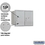 Salsbury Industries 3706D-2PARU 6 Door High Recessed Mounted 4C Horizontal Parcel Locker with 2 Parcel Lockers in Aluminum with USPS Access - Rear Loading