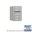 Salsbury Industries 3706S-04ARP 6 Door High Recessed Mounted 4C Horizontal Mailbox with 4 Doors in Aluminum with Private Access - Rear Loading