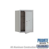 Salsbury Industries 6 Door High Recessed Mounted 4C Horizontal Parcel Locker with 1 Parcel Locker with Private Access - Front Loading