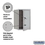Salsbury Industries 3706S-1PAFP 6 Door High Recessed Mounted 4C Horizontal Parcel Locker with 1 Parcel Locker in Aluminum with Private Access - Front Loading