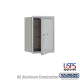 Salsbury Industries 6 Door High Recessed Mounted 4C Horizontal Parcel Locker with 1 Parcel Locker with USPS Access - Front Loading