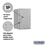 Salsbury Industries 3706S-1PARU 6 Door High Recessed Mounted 4C Horizontal Parcel Locker with 1 Parcel Locker in Aluminum with USPS Access - Rear Loading