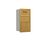 Salsbury Industries 3708S-1CGF Recessed Mounted 4C Horizontal Collection Box - 8 Door High Unit (30 1/2 Inches) - Single Column - Gold - Front Access