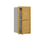 Salsbury Industries 3708S-2PGFP Recessed Mounted 4C Horizontal Mailbox - 8 Door High Unit(30 1/2 Inches)- Single Column - Stand-Alone Parcel Locker - 2 PL4's - Gold - Front Loading - Private Access