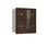 Salsbury Industries 3709D-4PZFU Recessed Mounted 4C Horizontal Mailbox-9 Door High Unit (34 Inches)-Double Column-Stand-Alone Parcel Locker-2 PL4's and 2 PL5's-Bronze-Front Loading-USPS Access