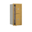 Salsbury Industries 3709S-2PGFU Recessed Mounted 4C Horizontal Mailbox-9 Door High Unit (34 Inches)-Single Column-Stand-Alone Parcel Locker-1 PL4 and 1 PL5-Gold-Front Loading-USPS Access