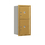 Salsbury Industries 3709S-2PGRP Recessed Mounted 4C Horizontal Mailbox-9 Door High Unit (34 Inches)-Single Column-Stand-Alone Parcel Locker-1 PL4 and 1 PL5-Gold-Rear Loading-Private Access