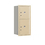 Salsbury Industries 3709S-2PSRP Recessed Mounted 4C Horizontal Mailbox-9 Door High Unit (34 Inches)-Single Column-Stand-Alone Parcel Locker-1 PL4 and 1 PL5-Sandstone-Rear Loading-Private Access