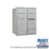 Salsbury Industries 3710D-06ARP 10 Door High Recessed Mounted 4C Horizontal Mailbox with 6 Doors and 2 Parcel Lockers in Aluminum with Private Access - Rear Loading