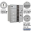 Salsbury Industries 3710D-09AFU 10 Door High Recessed Mounted 4C Horizontal Mailbox with 9 Doors and 2 Parcel Lockers in Aluminum with USPS Access - Front Loading