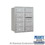 Salsbury Industries 3710D-09ARP 10 Door High Recessed Mounted 4C Horizontal Mailbox with 9 Doors and 2 Parcel Lockers in Aluminum with Private Access - Rear Loading
