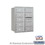 Salsbury Industries 3710D-09ARU 10 Door High Recessed Mounted 4C Horizontal Mailbox with 9 Doors and 2 Parcel Lockers in Aluminum with USPS Access - Rear Loading