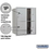 Salsbury Industries 3710D-4PAFU 10 Door High Recessed Mounted 4C Horizontal Parcel Locker with 4 Parcel Lockers in Aluminum with USPS Access - Front Loading