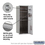 Salsbury Industries 3710S-03AFU 10 Door High Recessed Mounted 4C Horizontal Mailbox with 3 Doors and 1 Parcel Locker in Aluminum with USPS Access - Front Loading