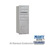 Salsbury Industries 3710S-03ARP 10 Door High Recessed Mounted 4C Horizontal Mailbox with 3 Doors and 1 Parcel Locker in Aluminum with Private Access - Rear Loading