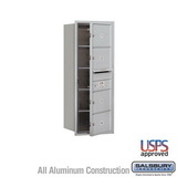 Salsbury Industries 10 Door High Recessed Mounted 4C Horizontal Mailbox with 4 Doors and 1 Parcel Locker with USPS Access