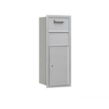 Salsbury Industries 3710S-1CAF 10 Door High Recessed Mounted 4C Horizontal Collection Box in Aluminum - Front Access