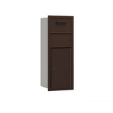 Salsbury Industries 3710S-1CZF 10 Door High Recessed Mounted 4C Horizontal Collection Box in Bronze - Front Access