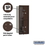 Salsbury Industries 3710S-2PZFU 10 Door High Recessed Mounted 4C Horizontal Parcel Locker with 2 Parcel Lockers in Bronze with USPS Access - Front Loading